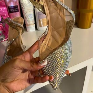 Glitter Rhinestone Iridescent/ holographic Heels